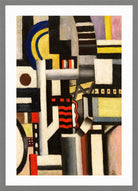Fernand Léger, Eléments mécaniques — light grey frame