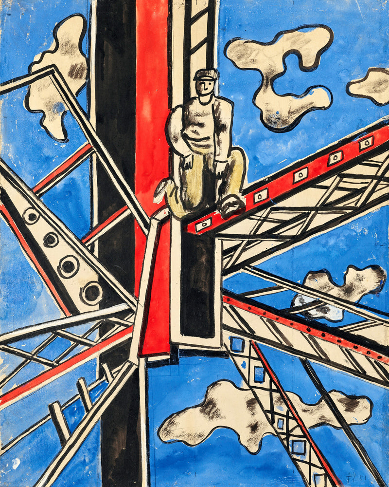 Fernand Léger, Étude pour ‘Les Constructeurs’ — unframed