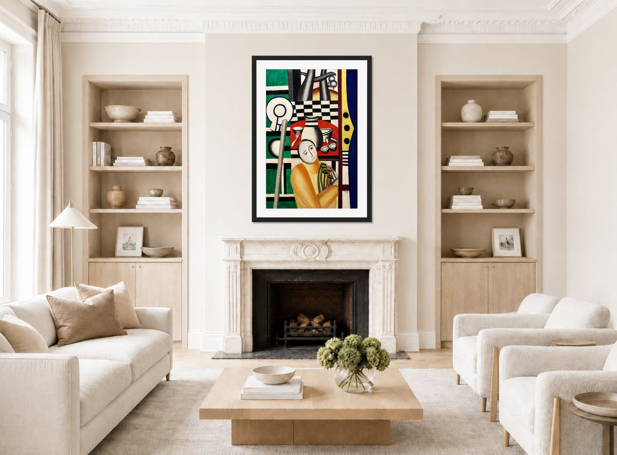 Fernand Léger, Femme dans un jardin — living room roomset