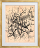 Fernand Léger, Femme et oiseaux — gold frame