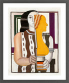 Fernand Léger, Femme portant une statuette — dark grey frame