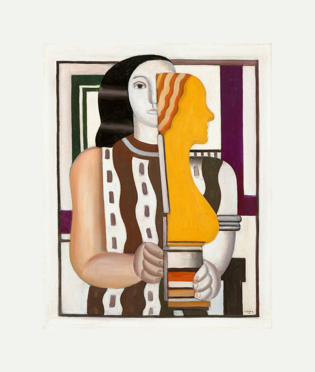 Fernand Léger, Femme portant une statuette — rolled canvas