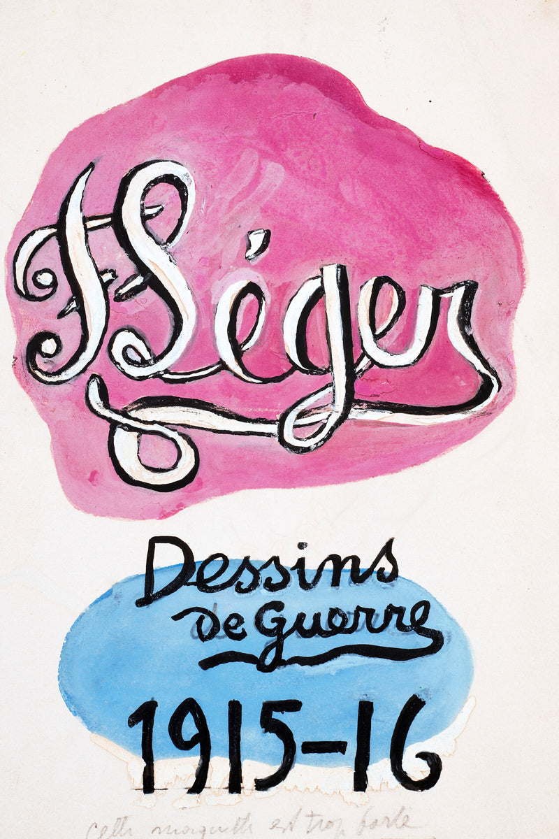Fernand Léger, F. Léger — Dessins de guerre 1915–1916 — unframed