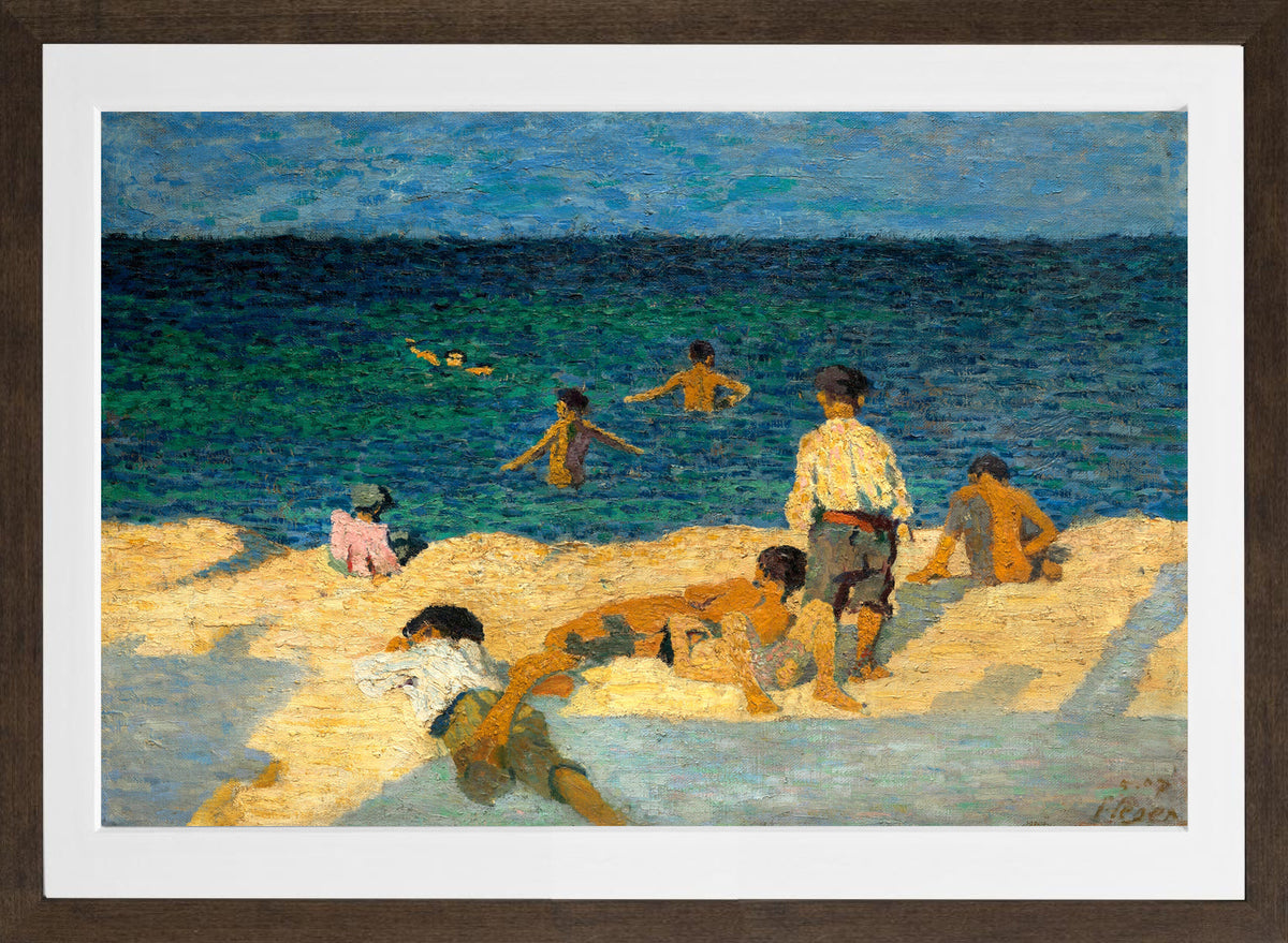 Fernand Léger, Gamins au soleil — brown frame