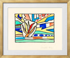 Fernand Léger, Gaz de France — gold frame
