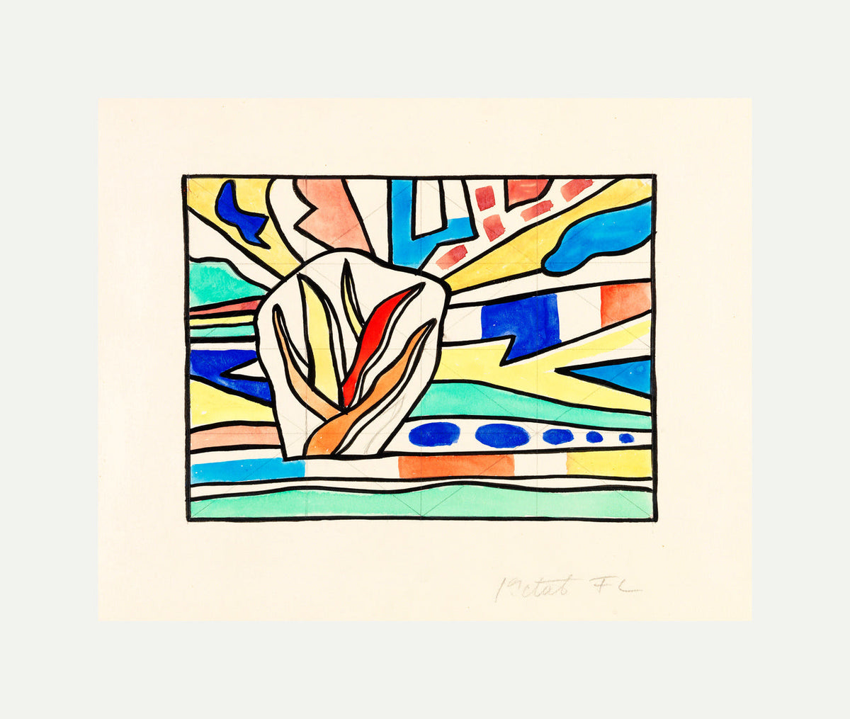 Fernand Léger, Gaz de France — rolled canvas