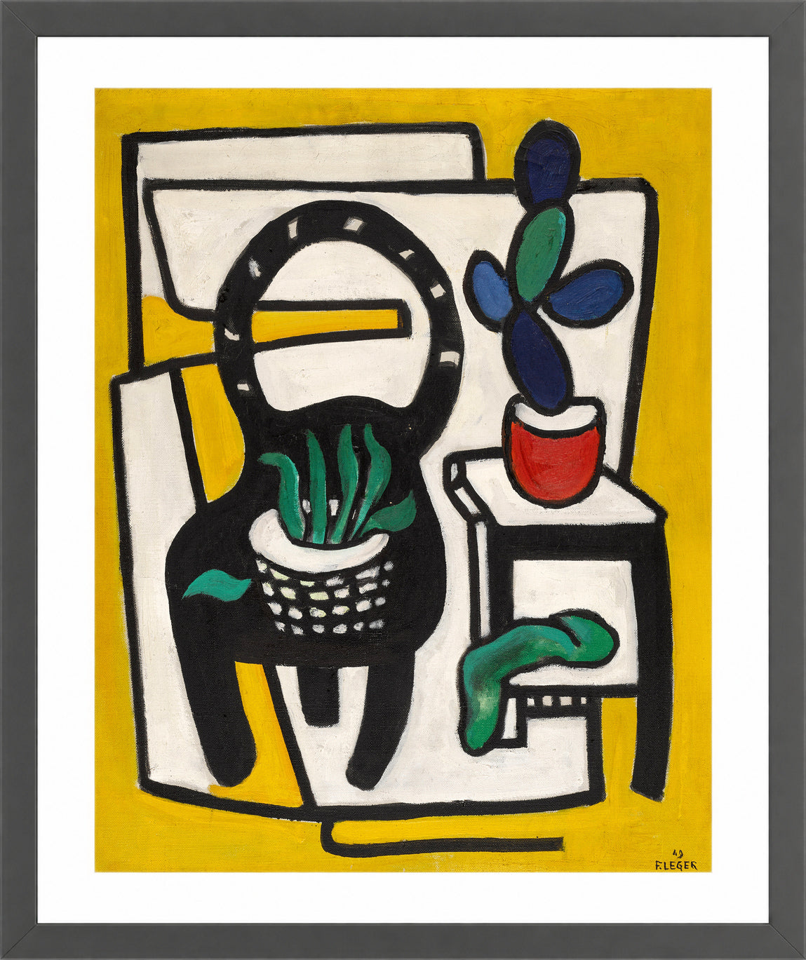 Fernand Léger, La Chaise noire — dark grey frame