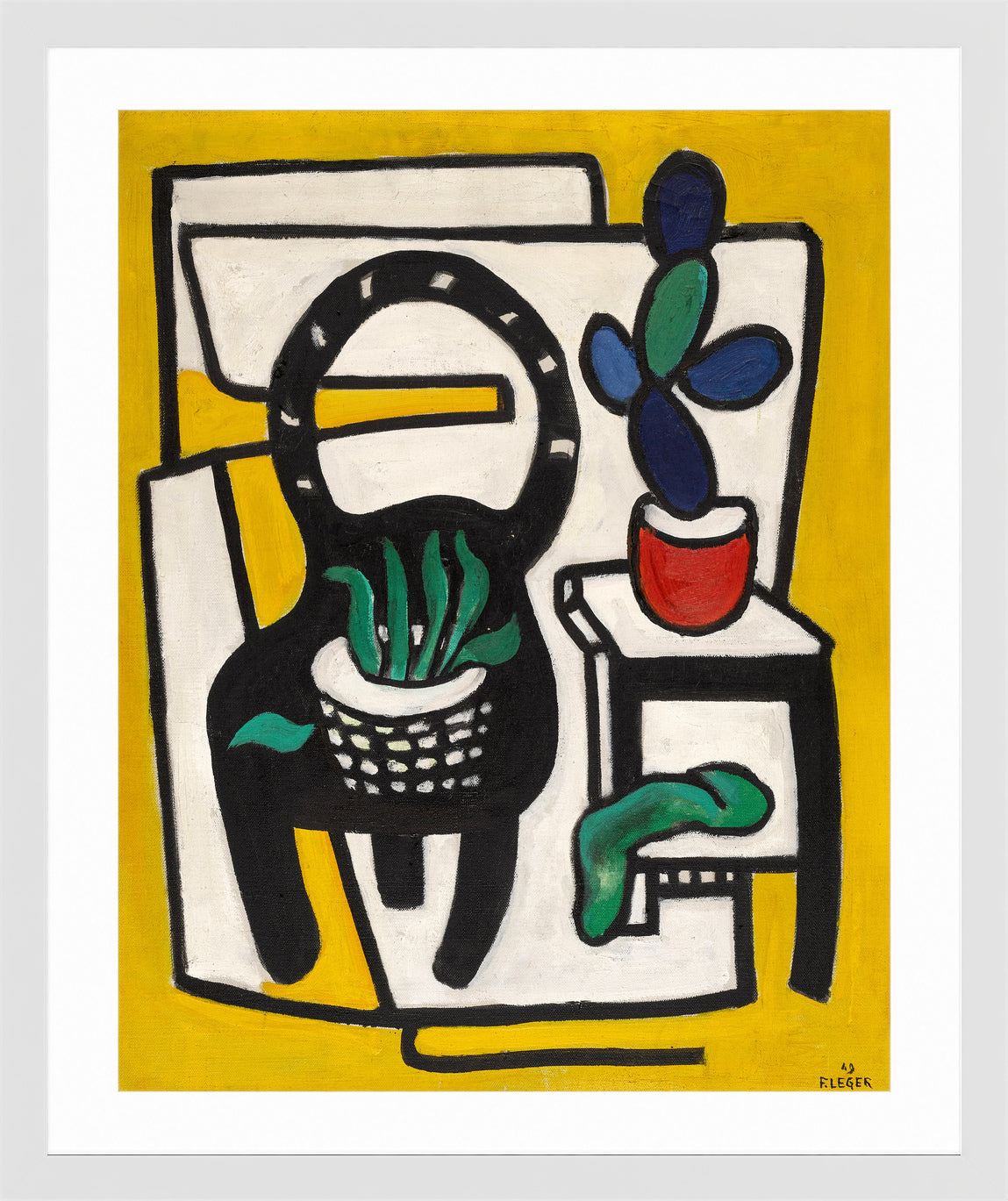 Fernand Léger, La Chaise noire — white frame