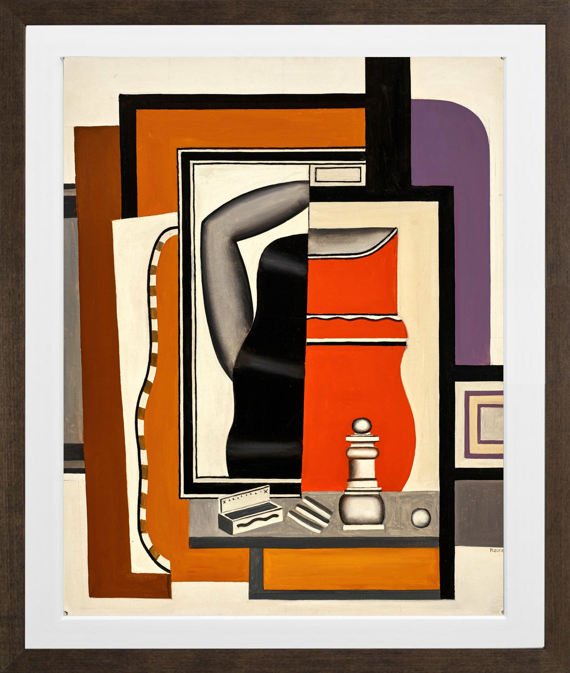 Fernand Léger, La femme à la toilette — brown frame