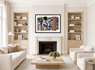 Fernand Leger Print, La femme et l'enfant (Mother and Child) displayed in a Scandinavian living room