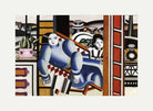 Fernand Leger Print, La femme et l'enfant (Mother and Child) with an off-white border for rolled canvas