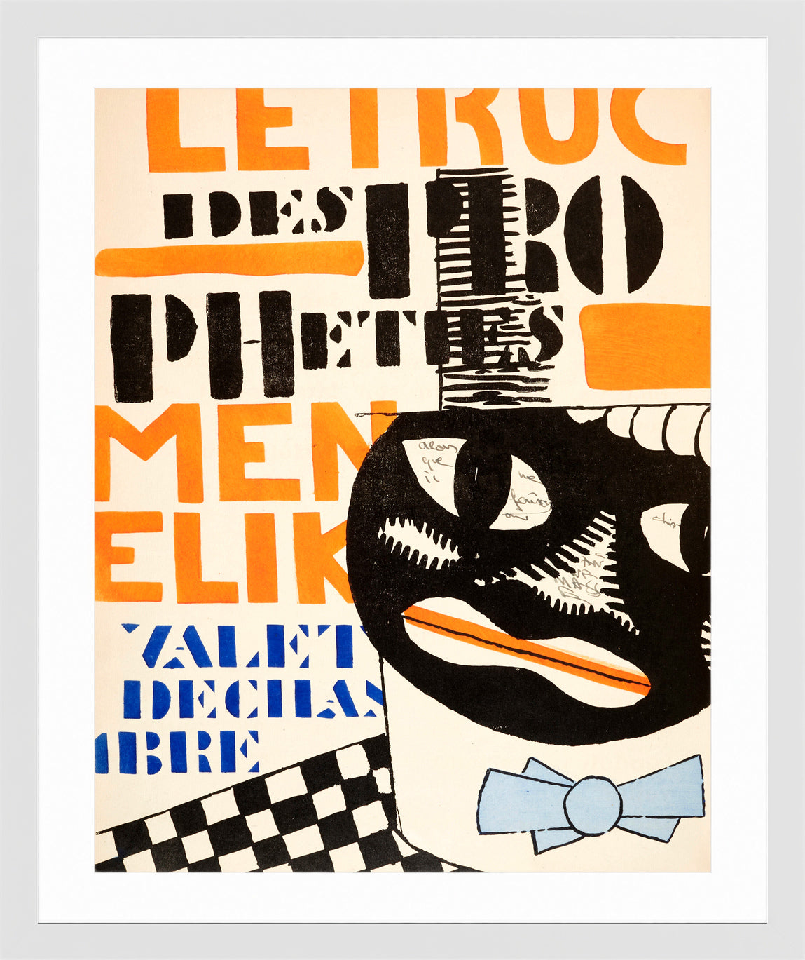 Fernand Léger, La Fin du monde — Typographic Illustration — white frame