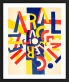 Fernand Léger, La Fin du monde — Coloured Letter Composition — black frame