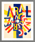 Fernand Léger, La Fin du monde — Coloured Letter Composition — light grey frame