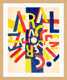 Fernand Léger, La Fin du monde — Coloured Letter Composition — oak frame