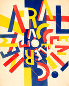 Fernand Léger, La Fin du monde — Coloured Letter Composition — unframed