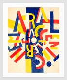 Fernand Léger, La Fin du monde — Coloured Letter Composition — white frame