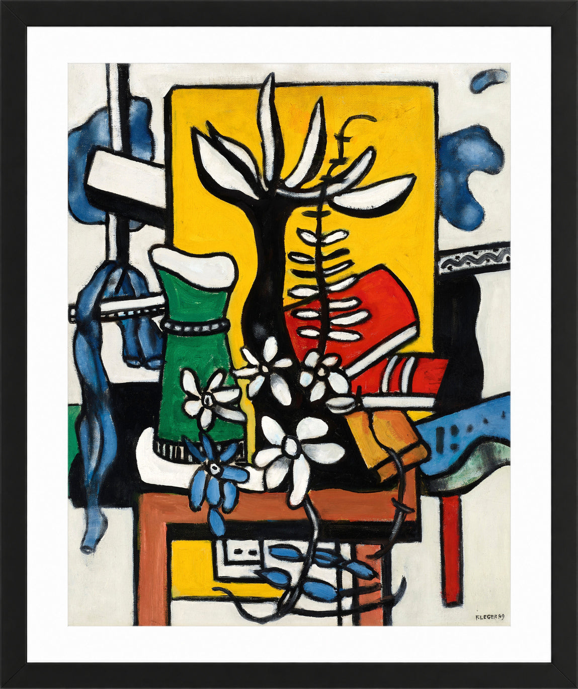 Fernand Léger, La fleur noire — black frame