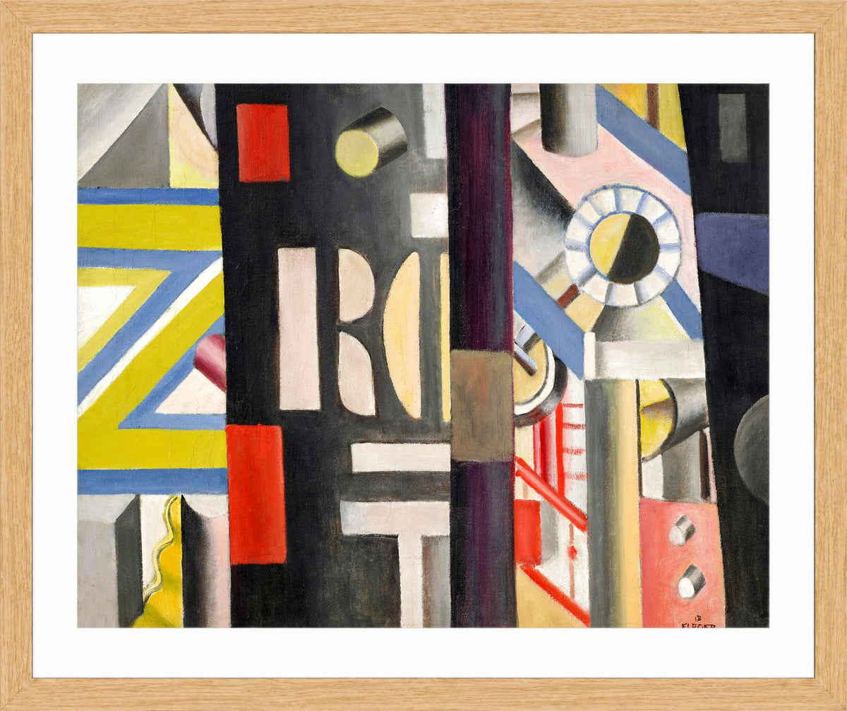 Fernand Léger, La Gare — oak frame