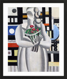 Fernand Léger, La Jeune fille au bouquet — black frame