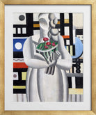 Fernand Léger, La Jeune fille au bouquet — gold frame