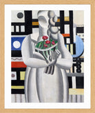 Fernand Léger, La Jeune fille au bouquet — oak frame