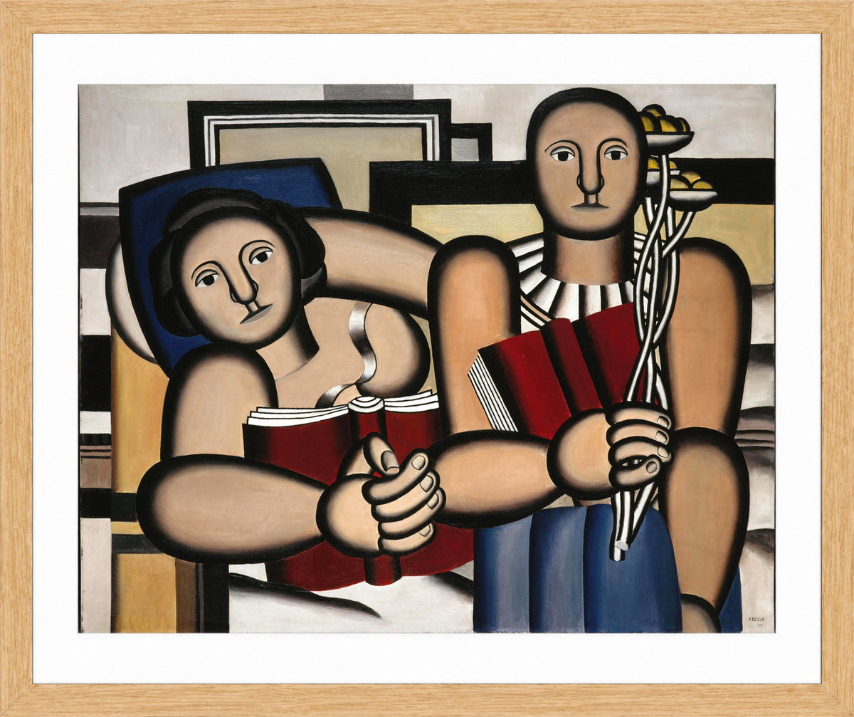 Fernand Léger, La Lecture — oak frame