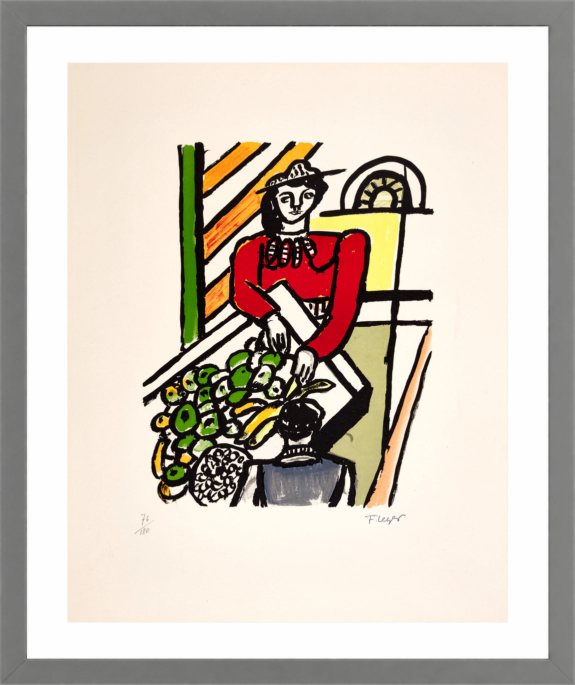 Fernand Léger, La Marchande des quatre-saisons — light grey frame