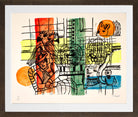 Fernand Léger, La Marchande d’oiseaux — brown frame