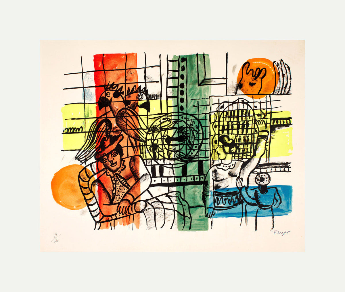 Fernand Léger, La Marchande d’oiseaux — rolled canvas