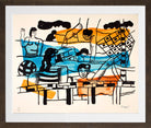 Fernand Léger, La Piscine — brown frame