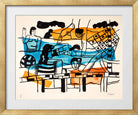 Fernand Léger, La Piscine — gold frame