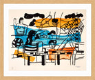 Fernand Léger, La Piscine — oak frame