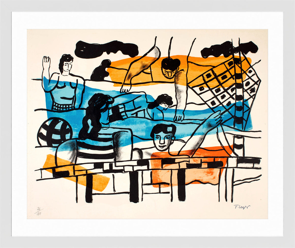 Fernand Léger, La Piscine — white frame