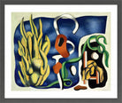 Fernand Léger, La plante jaune — dark grey frame