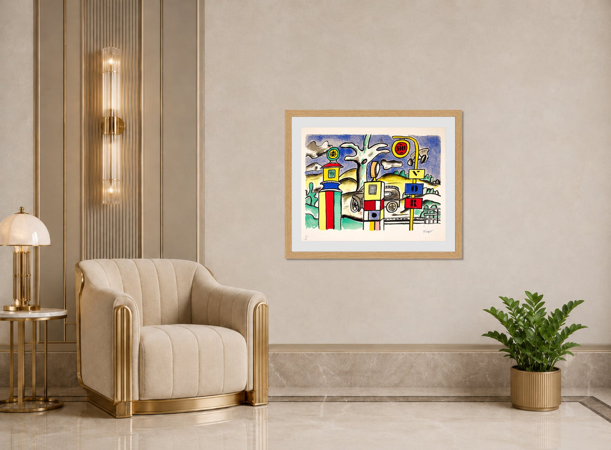 Fernand Léger, La pompe à essence — art deco roomset