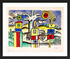 Fernand Léger, La pompe à essence — black frame