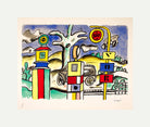 Fernand Léger, La pompe à essence — rolled canvas