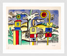 Fernand Léger, La pompe à essence — white frame