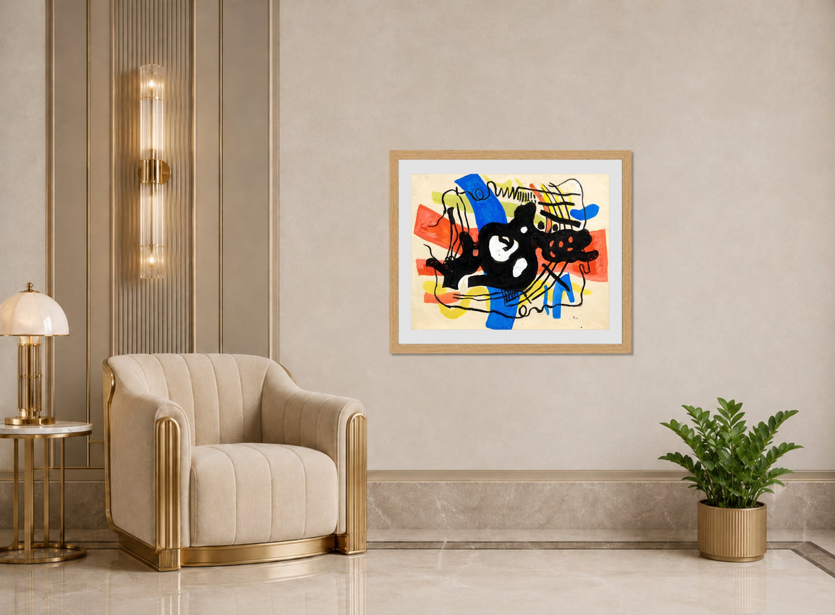 Fernand Léger, La racine noire — art deco roomset