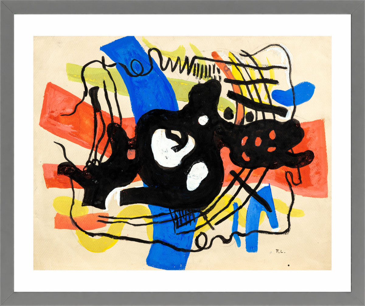 Fernand Léger, La racine noire — light grey frame