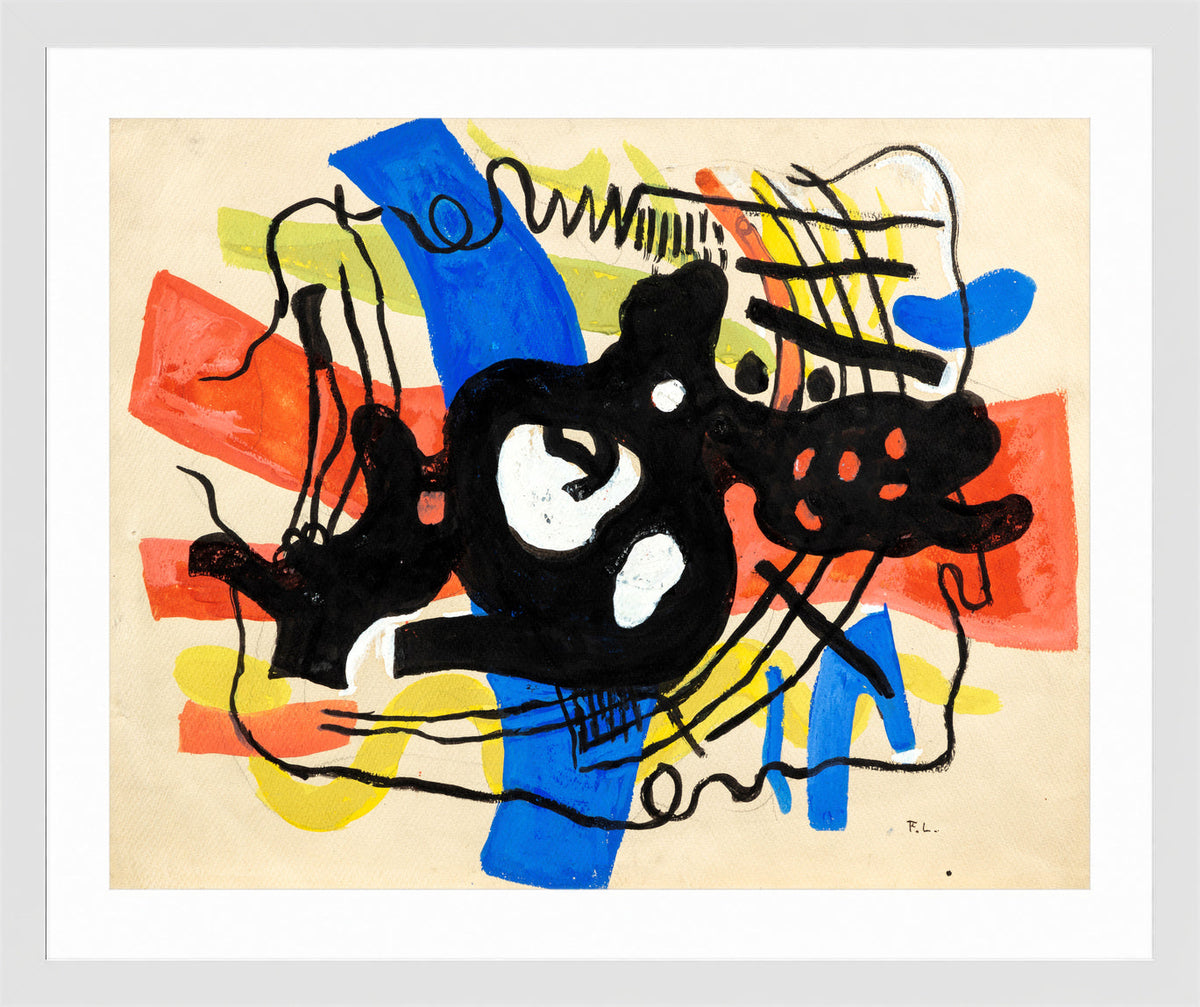Fernand Léger, La racine noire — white frame