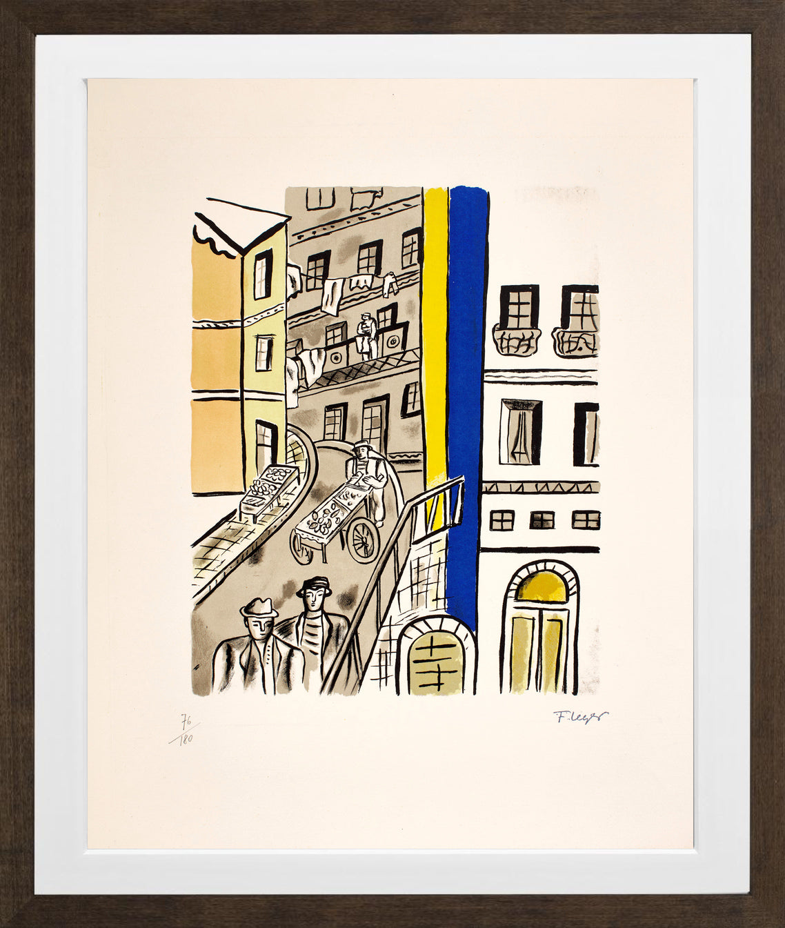 Fernand Léger, La rue — brown frame