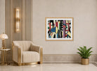 Fernand Leger Print, La Ville (The City) displayed in an Art Deco interior