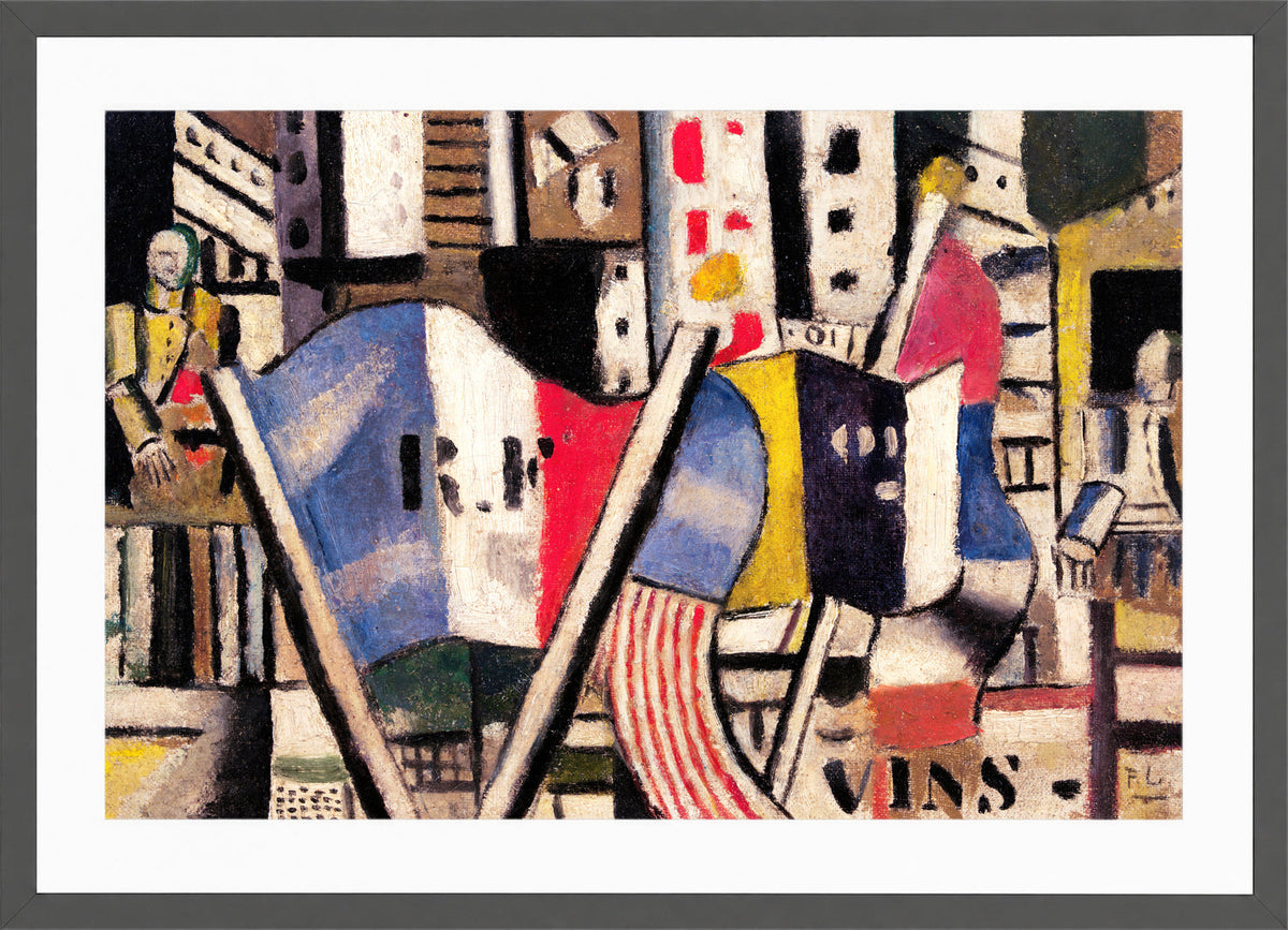 Fernand Léger, Le 14 juillet 1918 à Vernon — dark grey frame