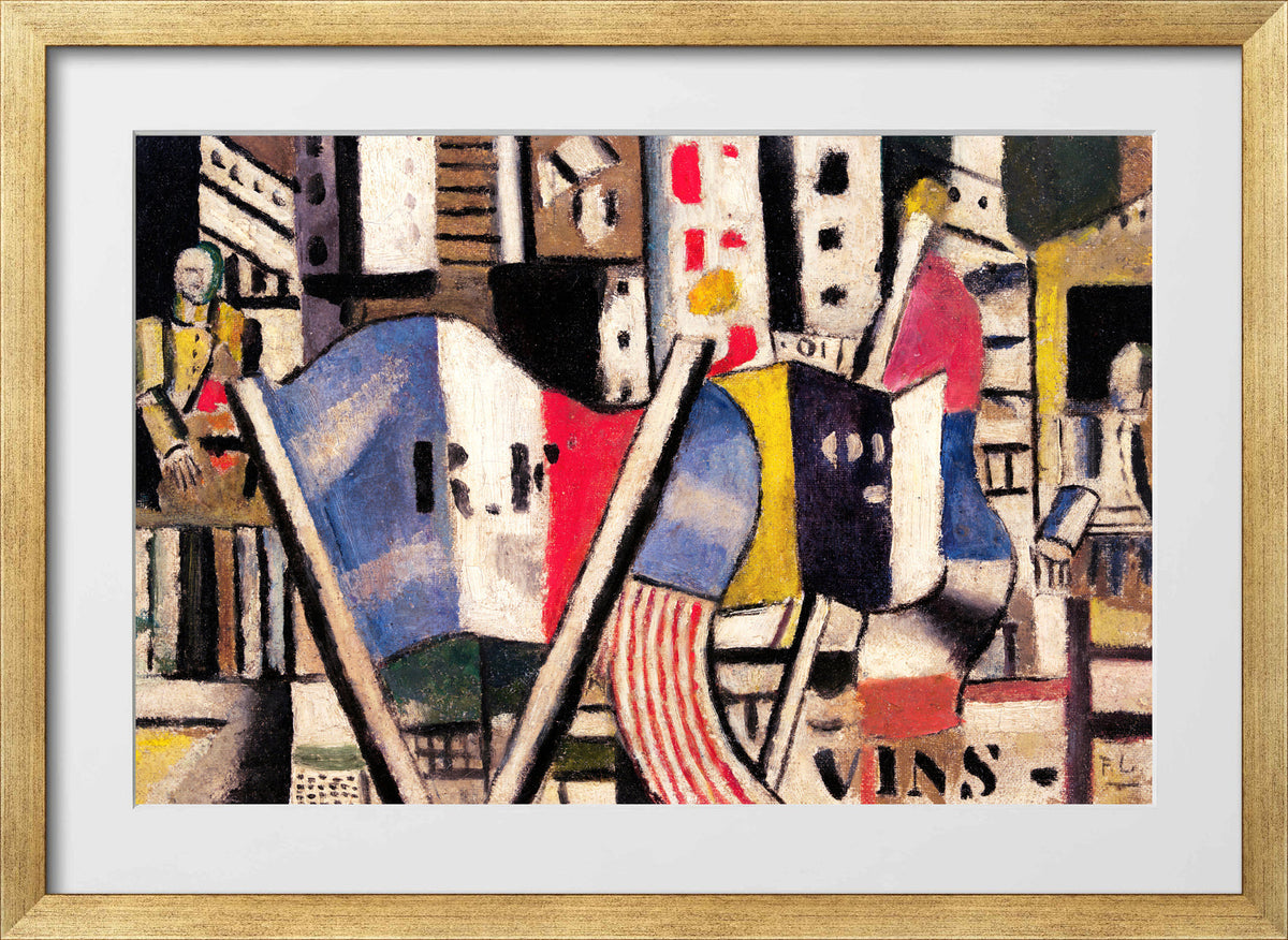 Fernand Léger, Le 14 juillet 1918 à Vernon — gold frame