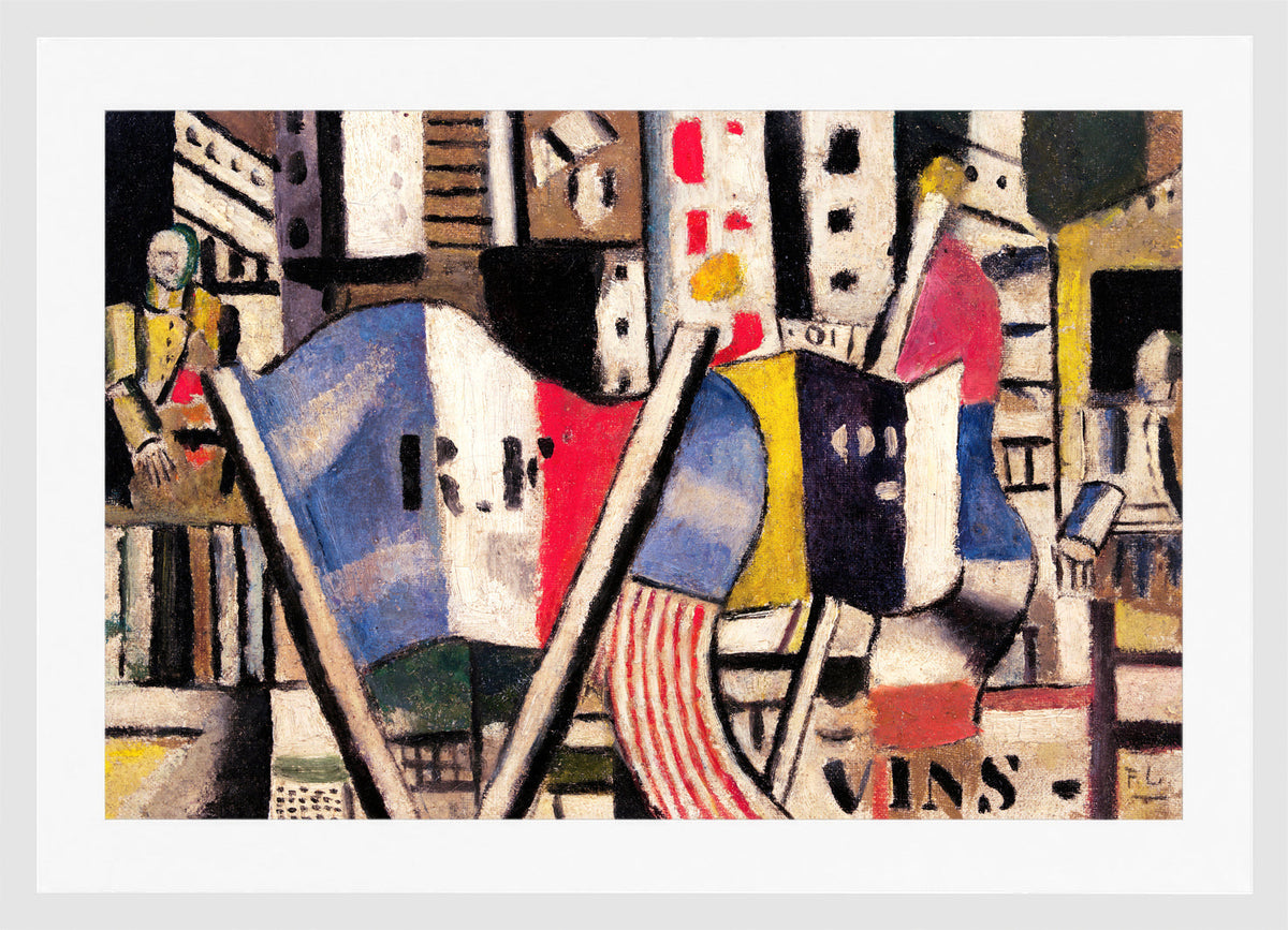Fernand Léger, Le 14 juillet 1918 à Vernon — white frame