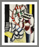 Fernand Léger, Le Blessé — light grey frame