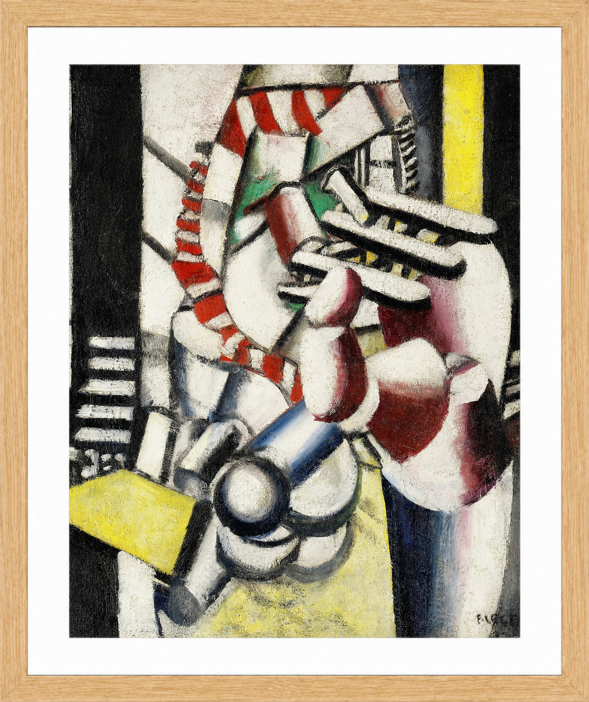 Fernand Léger, Le Blessé — oak frame