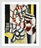Fernand Léger, Le Blessé — white frame